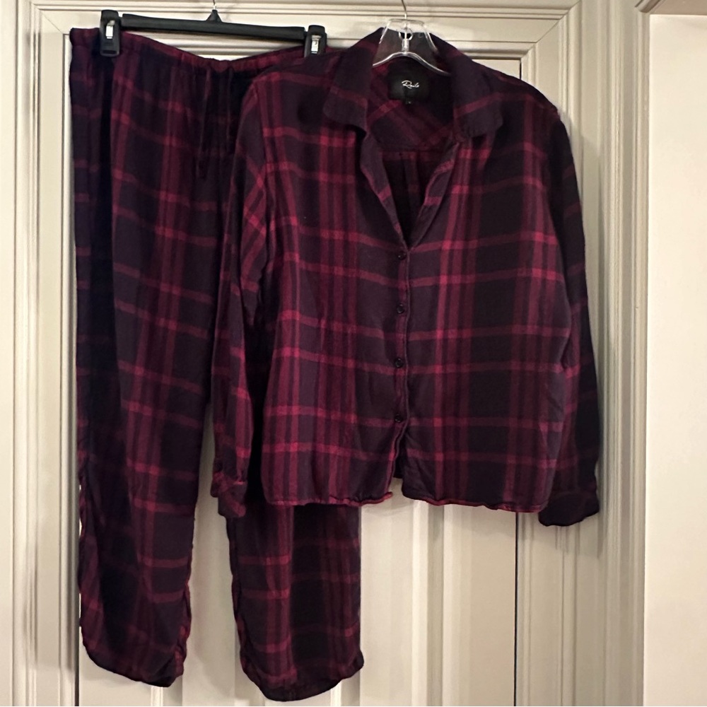 Rails Red Tartan Plaid PJ Set, Medoum